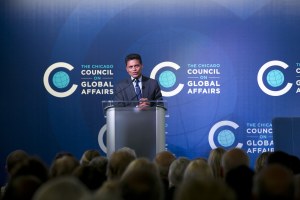 Fareed Zakaria speaking at the Council