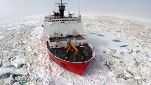 Ship in the Arctic  