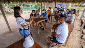 USAID vaccine clinics in Peru.
