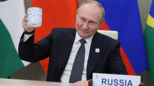 Russian President Vladimir Putin at the BRICS Summit.