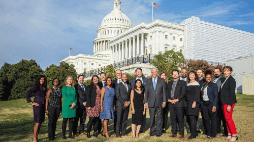 2020 Emerging Leaders Class in front of the US Capitol
