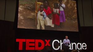 Screenshot from video of the TedxChange