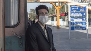 Man in Iran with mask