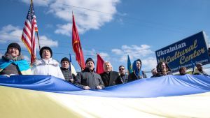 Stand With Ukraine Rally Held In Metro Detroit