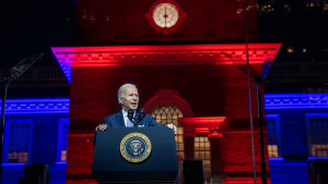 President Biden speaks in Philadelphia on September 1, 2022.