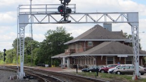 Railroad tracks in Elkhart, Indiana