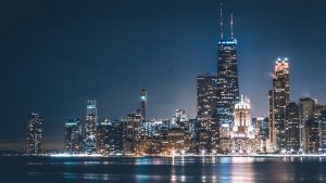 Chicago at night. 