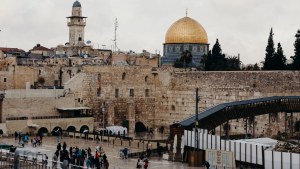 The Western Wall and the Dome of the Rock in Jerusalem